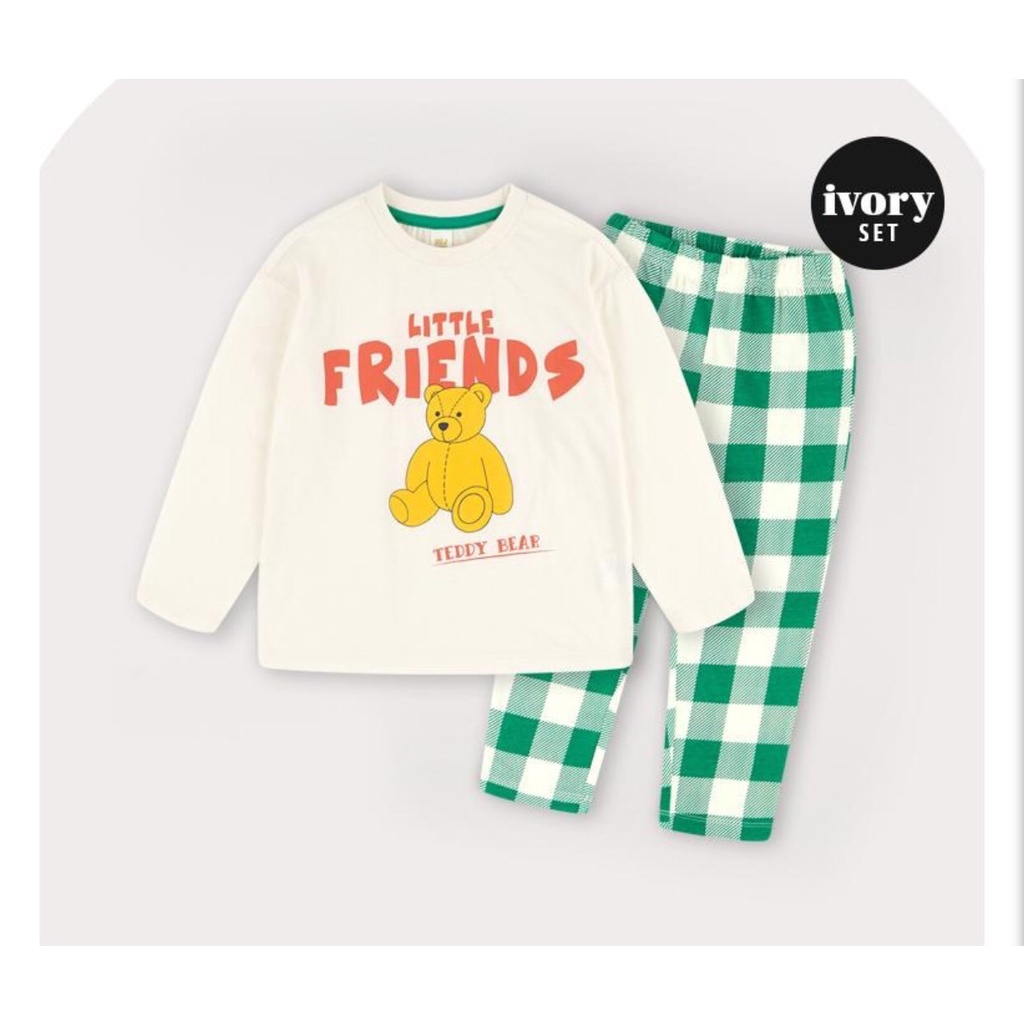 Bộ thun bé trai Little friends Hej. HA3450