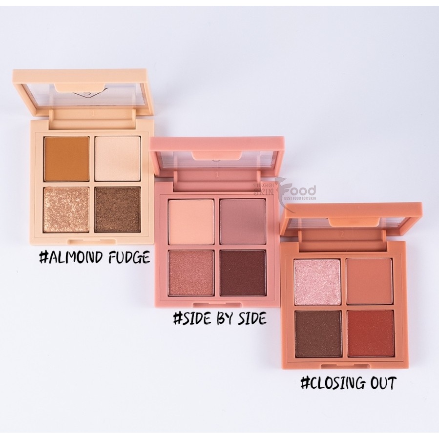 Bảng phấn mắt lì và nhũ siêu lấp lánh 4 ô cao cấp 3C.E Mini Multi Eye Color Palette - CHÍNH HÃNG