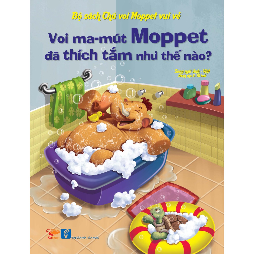 SÁCH - Combo 8 cuốn truyện tranh CHÚ VOI MOPPET VUI VẺ (SONG NGỮ ANH-VIỆT) - Tác giả: Mamoth World