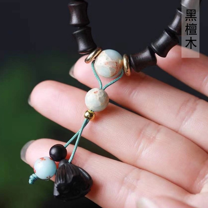 Vòng Đeo Tay Bằng Gỗ Đàn Hương Hai Lớp Cao Cấp