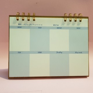 Sổ để bàn Weekly Planner lò xo ngang, sổ kế hoạch WPS-LM BlueAngel
