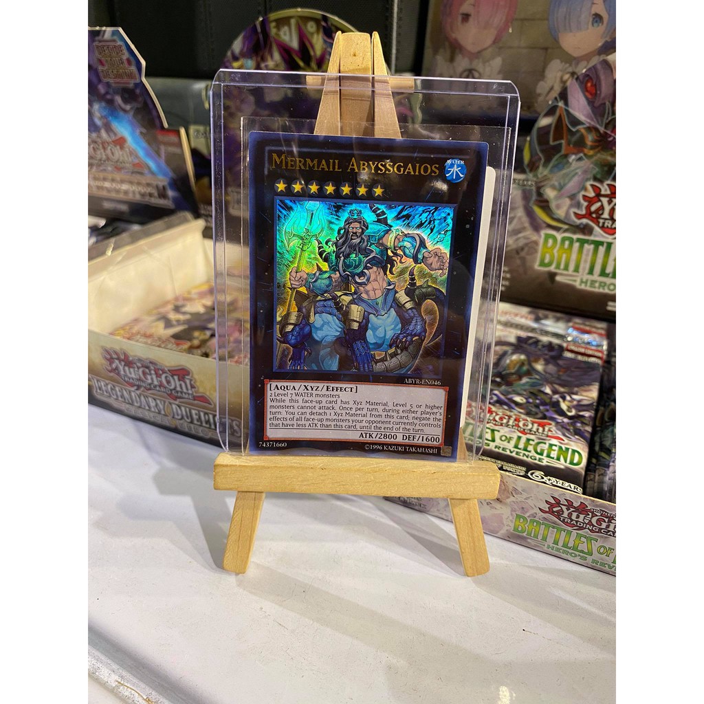 Lá bài thẻ bài Yugioh Mermail Abyssgaios – Ultra Rare - Tặng bọc bài nhựa bảo quản