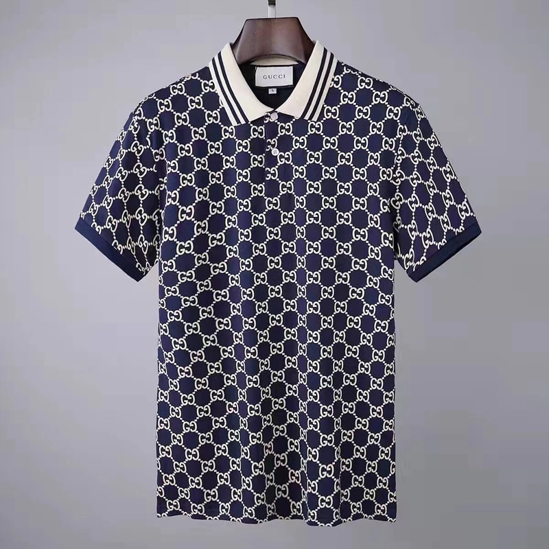 Áo Thun Polo Tay Ngắn Cổ Đứng Hiệu Gucci Thời Trang Cho Nam