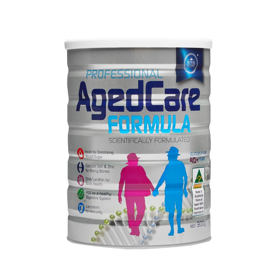 [900g] Sữa Hoàng Gia Úc Agedcare Formula_Người cao tuổi, người già