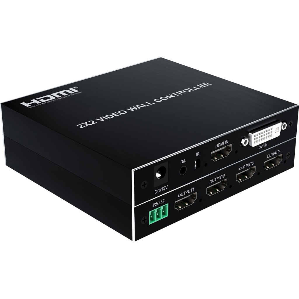 Bộ Điều Khiển TV 1080p 2x2 1x2 1x3 1x4 2x1 3x1 4x1 HDMI 4 Kênh IR RS232 180 Chuyên Dụng° Lật Xoay