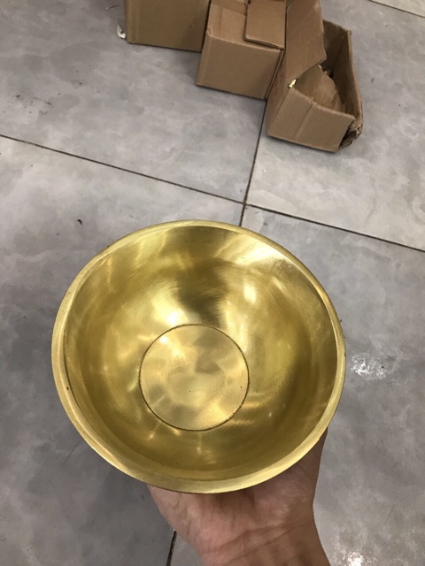 Bát Thỏi Vàng Bằng Đồng Dày Đẹp Bát Thờ Cúng