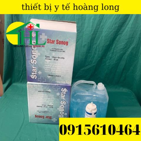 gel triệt lông,Gel siêu âm Star Sonog can 5 lít màu xanh
