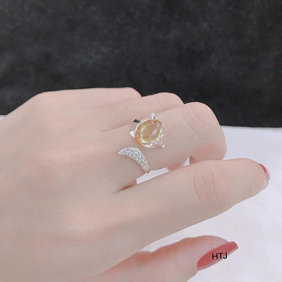 Nhẫn Hồ Ly Bạc JQN May Mắn Tình Duyên N81