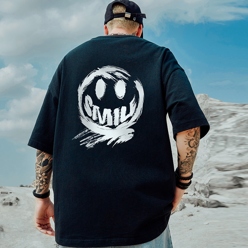 S-7XL Cotton Men T-shirts Sports Men's Clothing Oversized Plus Size T Shirt Harajuku Short Sleeve Tees Youth Men TShirt J82Q