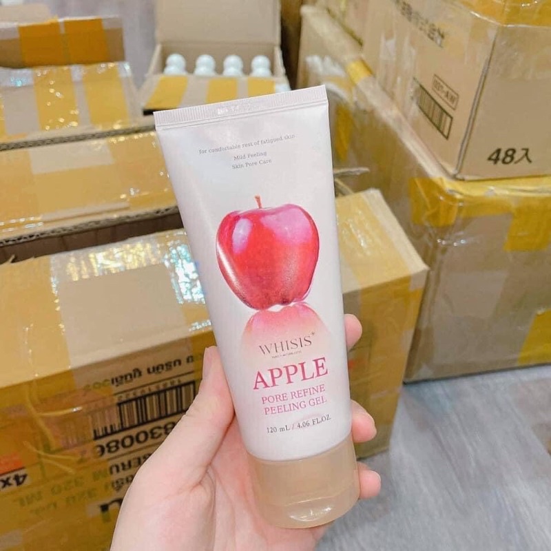 Tẩy da chết táo đỏ WHISIS Apple Pore Refine Peeling Gel  120ml