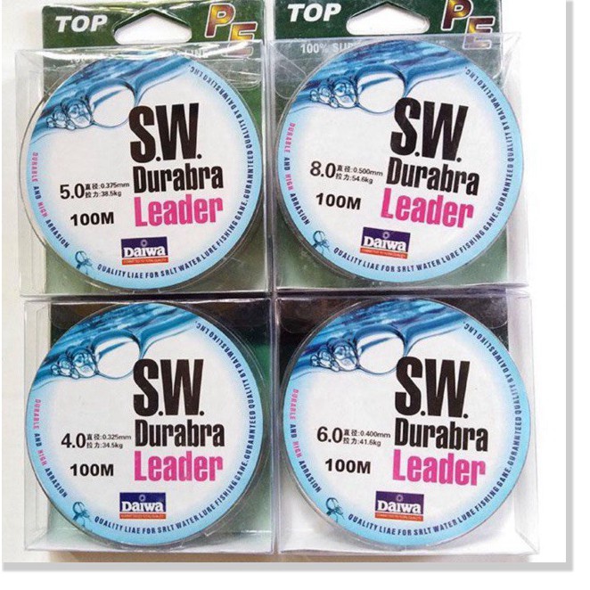 Dù Câu Cá Siêu Bền DAIWA SW Durabra Leader 100M - DIHOSO FISHING- Chuyên Câu Lure, câu đơn, câu đài, câu lục,...
