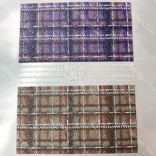 Sticker nail lụa kẻ 5D LADURA