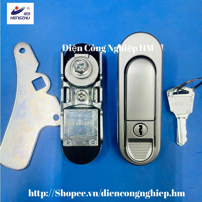 KHÓA TỦ ĐIỆN AB301, KHÓA BẤM GẠT TỦ HENGZHU AB301 LOẠI TO VÀ LOẠI NHỎ