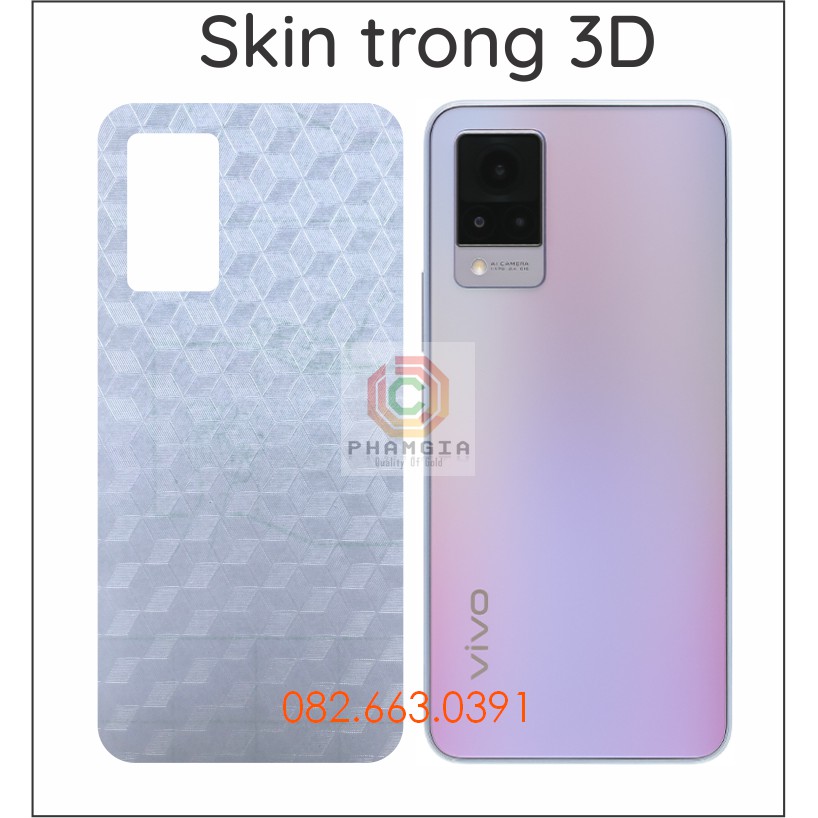 Miếng dán mặt lưng skin carbon Vivo V21 5G