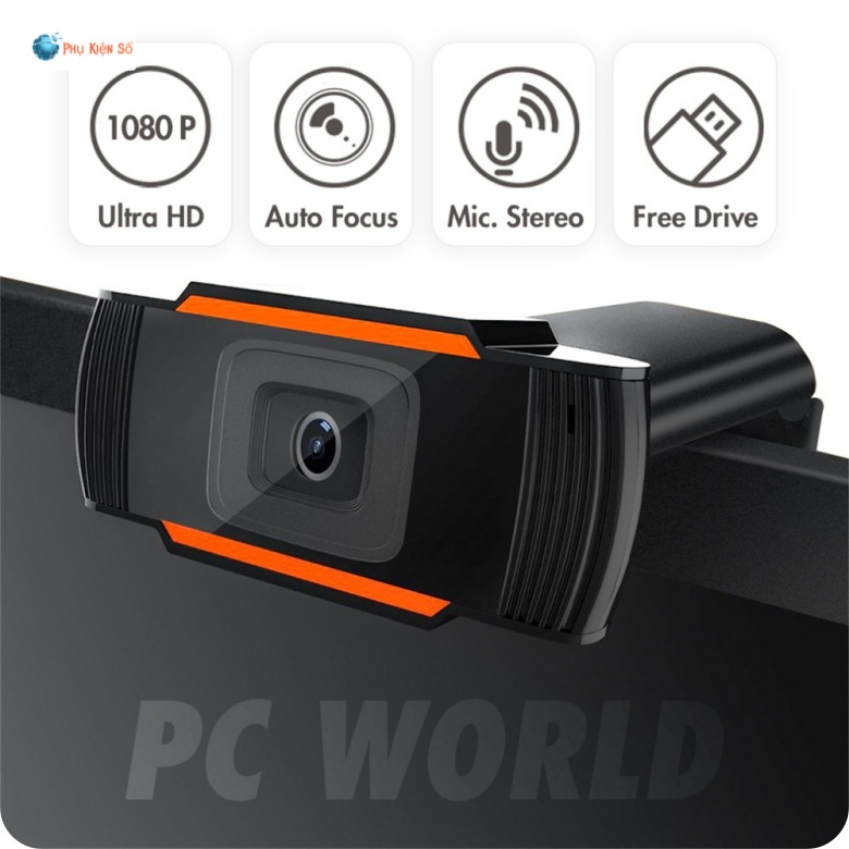 Webcam máy tính laptop livestream có Mic Full HD PC Gaming 720P High Solution | BigBuy360 - bigbuy360.vn