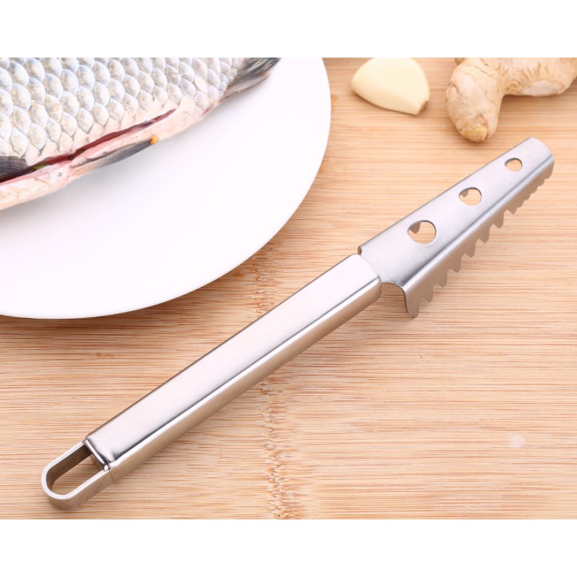 Dụng cụ đánh vảy cá inox - 22.5cm 82g (lỗi nhẹ)