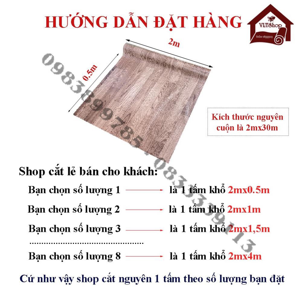 [ Loại nhám - Chọn màu ] Thảm nhựa simili trải sàn vân gỗ nhám 0.5mm