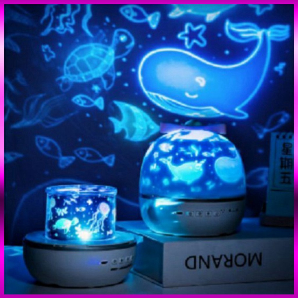 Đèn Chiếu Trần 6 Chủ Đề 3D Tự Xoay