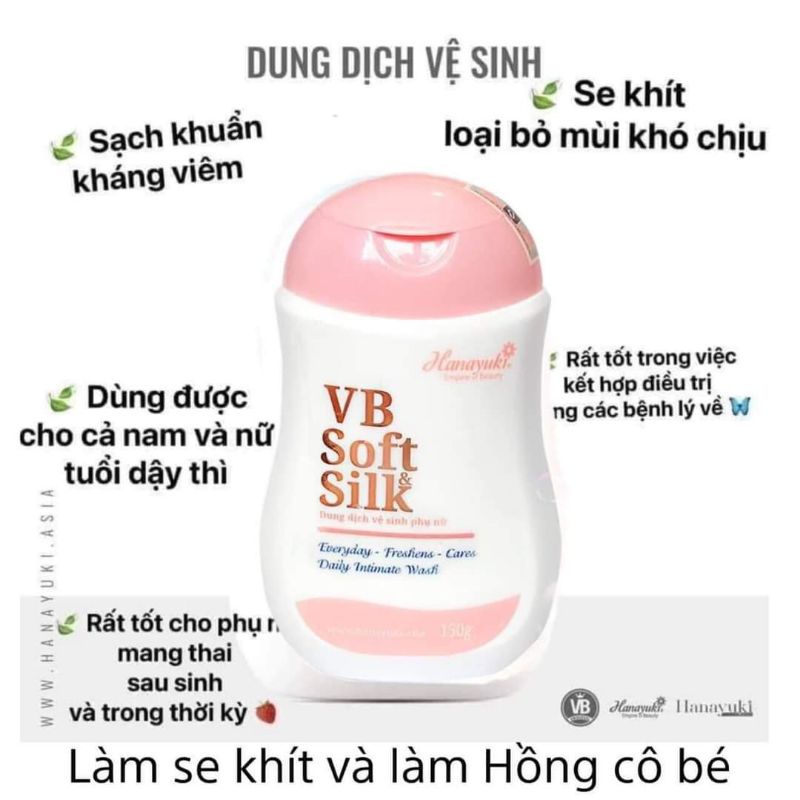 Dung Dịch Vệ Sinh Phụ Nữ Hana VB Soft Silk Hanayuki