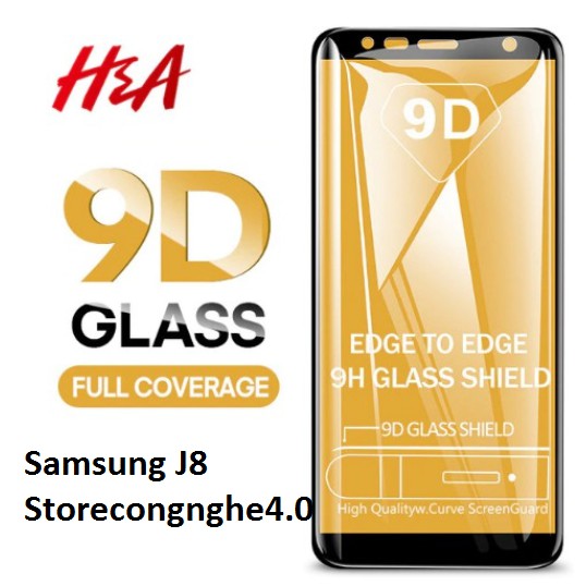 Kinh Cường Lực Samsung J8 2018/ J8 Plus - Full keo