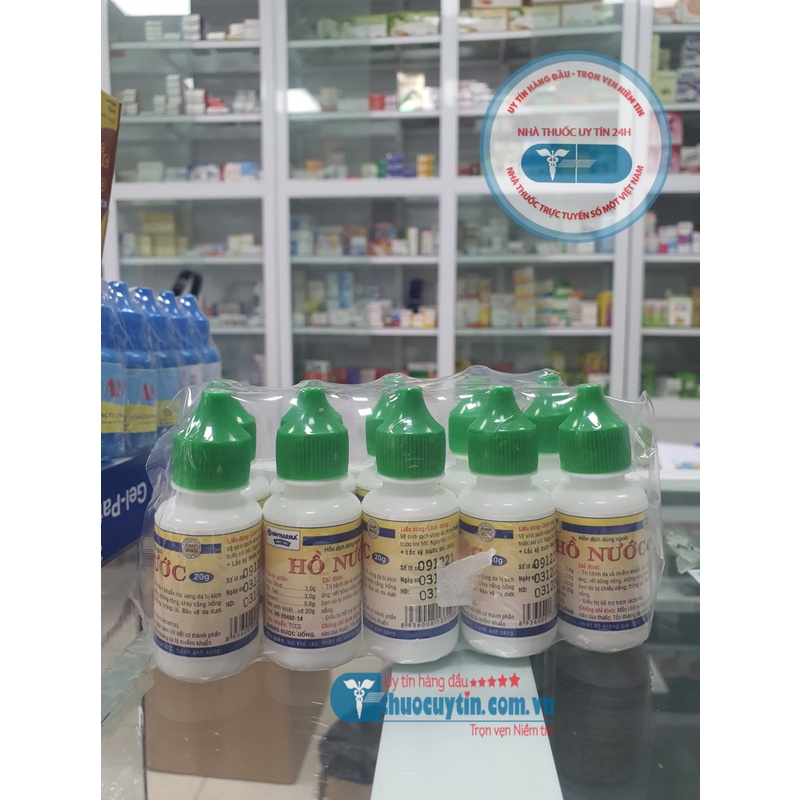 Hồ nước lọ 20ml hỗ trợ viêm da, dịu da, chàm