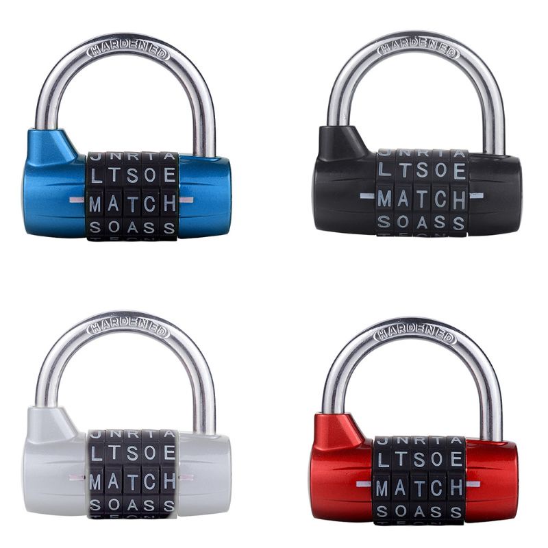 Ổ Khóa Mật Khẩu 5 Chữ Cái Bằng Hợp Kim Chắc Chắn Không Cần Chìa Khóa