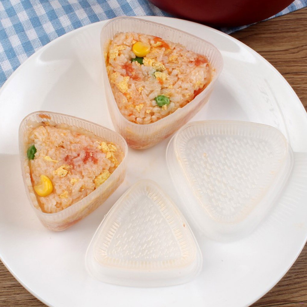Set 2 khuôn làm cơm nắm hình tam giác