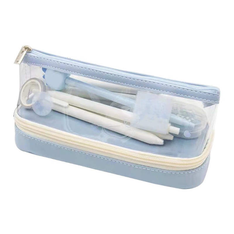 Túi Đựng Bút Bằng PVC Chống Nước Sức Chứa Lớn Tiện Dụng