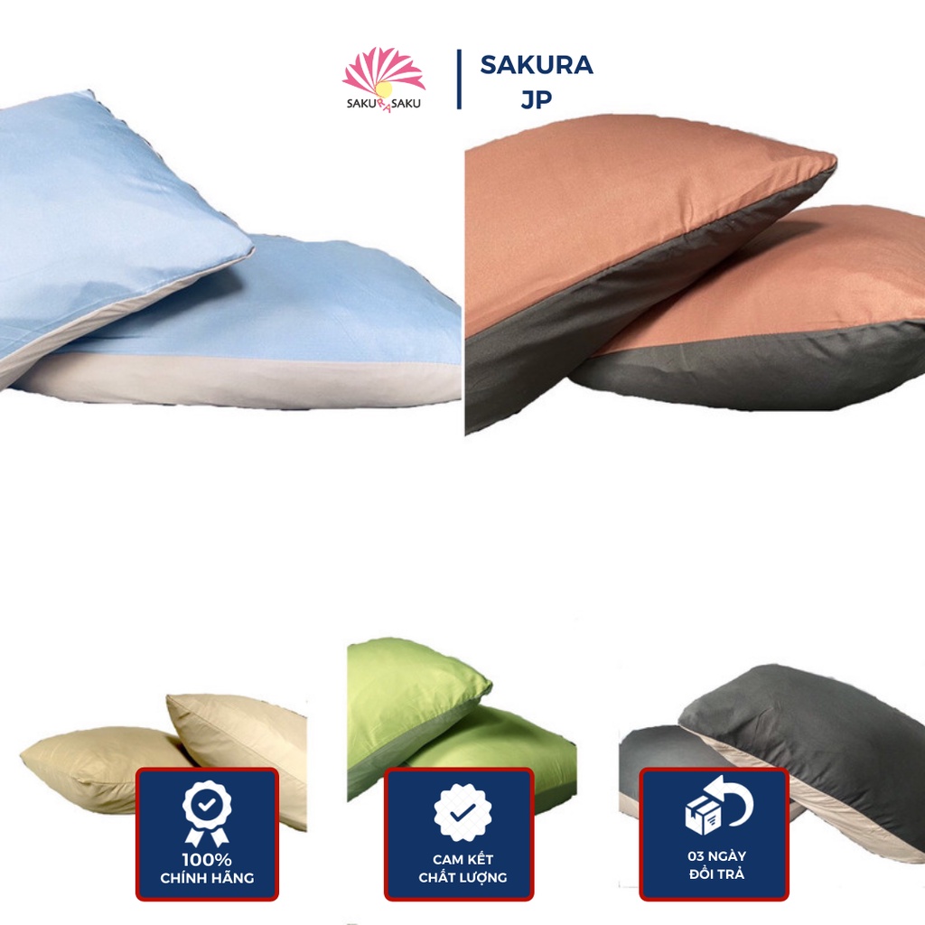 Vỏ Gối Ngủ Poly Nhập Khẩu Lẻ Màu Sales Tri Ân KH của Sakura Việt Nam