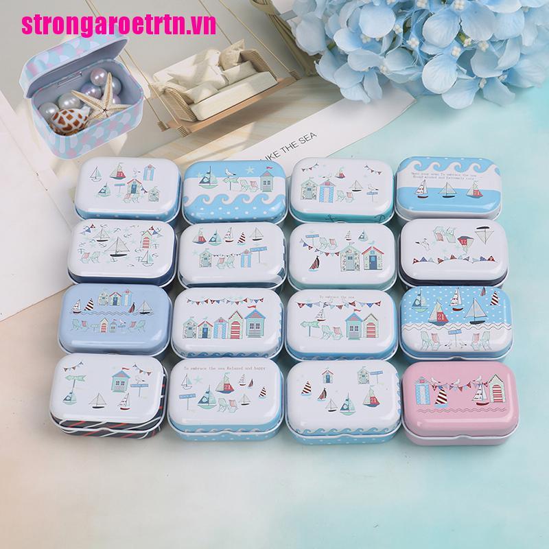 Hộp Thiếc Mini Đựng Trang Sức / Đồng Xu Tiện Dụng Ốp