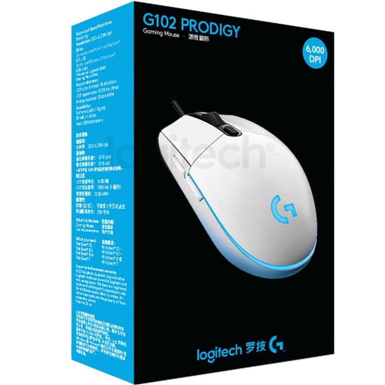 Chuột Gaming G102 Prodigy Quang Học Có Dây 8000dpi