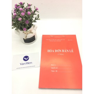Siêu rẻ Hóa đơn bán lẻ A4 giấy đẹp,có rãnh xé 1 liên , 2 liên , 3 liên Văn Hiến C7
