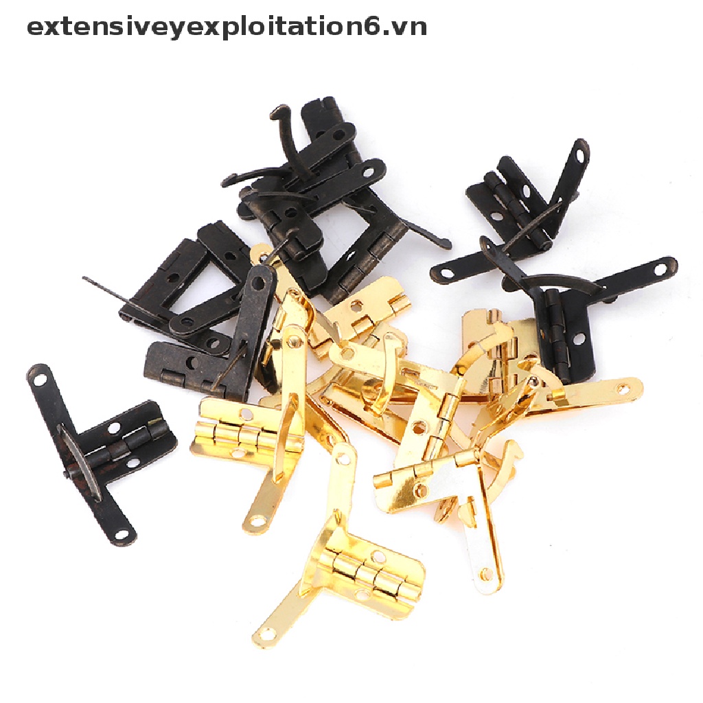 Bộ 10 Cái 90 Cái 90 Cái 90 Cái E6VN / E6VN Chất Lượng Cao° Bản Lề Hộp Gỗ 22 * 28MM Dùng Để Đựng Trang Sức / Rượu Vang Ốp