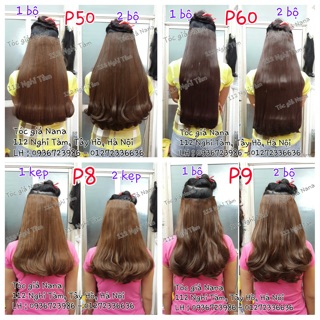 Tóc kẹp cụp đủ dáng