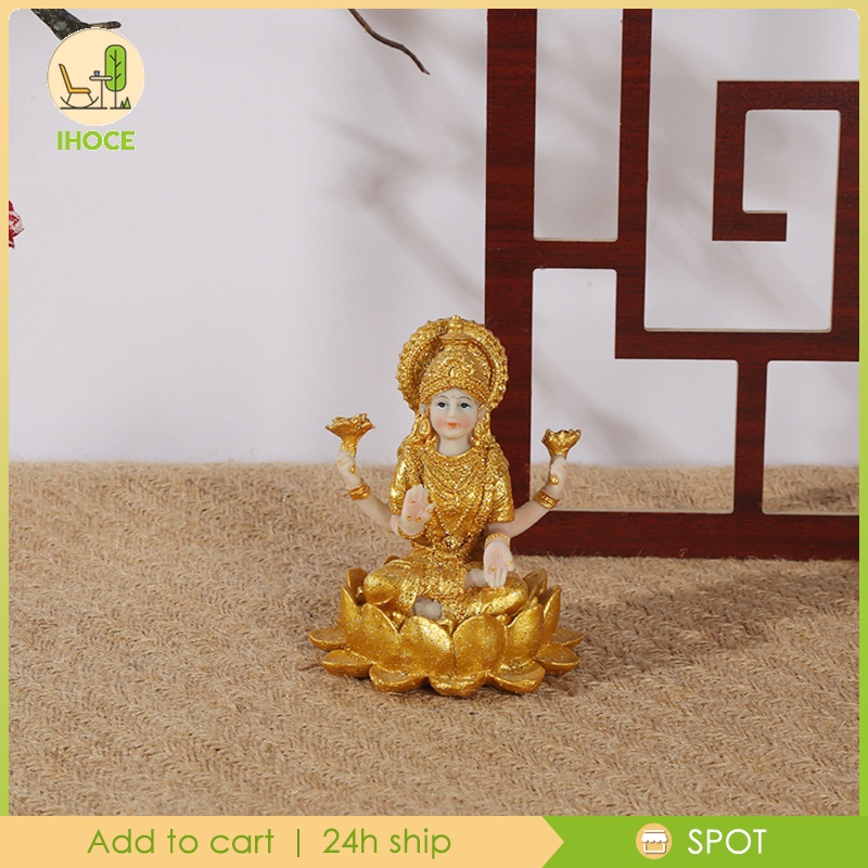 Tượng phật vàng Ấn Độ bằng nhựa resin dùng trang trí phòng