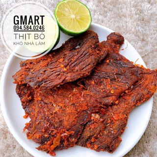 Thịt bò khô miếng nhà làm bò xịn 100% gói 200gram