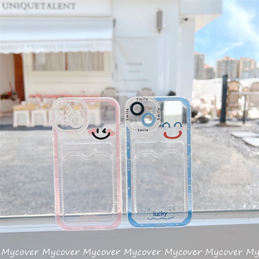 Ốp Điện Thoại Silicone Mềm Trong Suốt Có Ngăn Đựng Thẻ Cho iPhone 14 13 12 11 Pro Max X XR Xs Max 6 7 8 Plus SE 2020