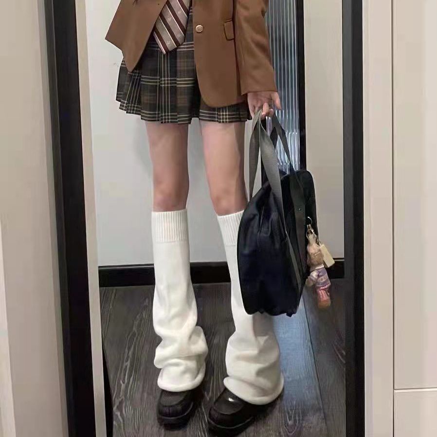 [Japanese Piled Vớ Dệt Kim Phong Cách Lolita Nhật Bản Kiểu Châu Á Cổ Điển Ấm Áp Dài Qua Thời Gian Cho Nữ