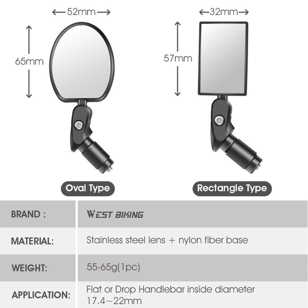 Danilo Gương Chiếu Hậu Xoay 360 Độ Gắn Tay Lái Xe Đạp Leo Núi