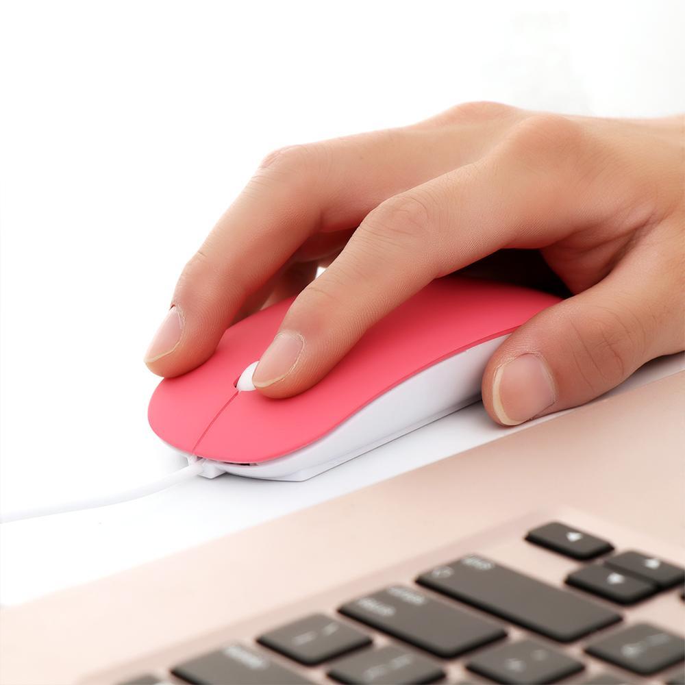 BEBETTERM Chuột Quang Siêu MỏNg Có Dây ThờI Trang Cho Laptop / PC
