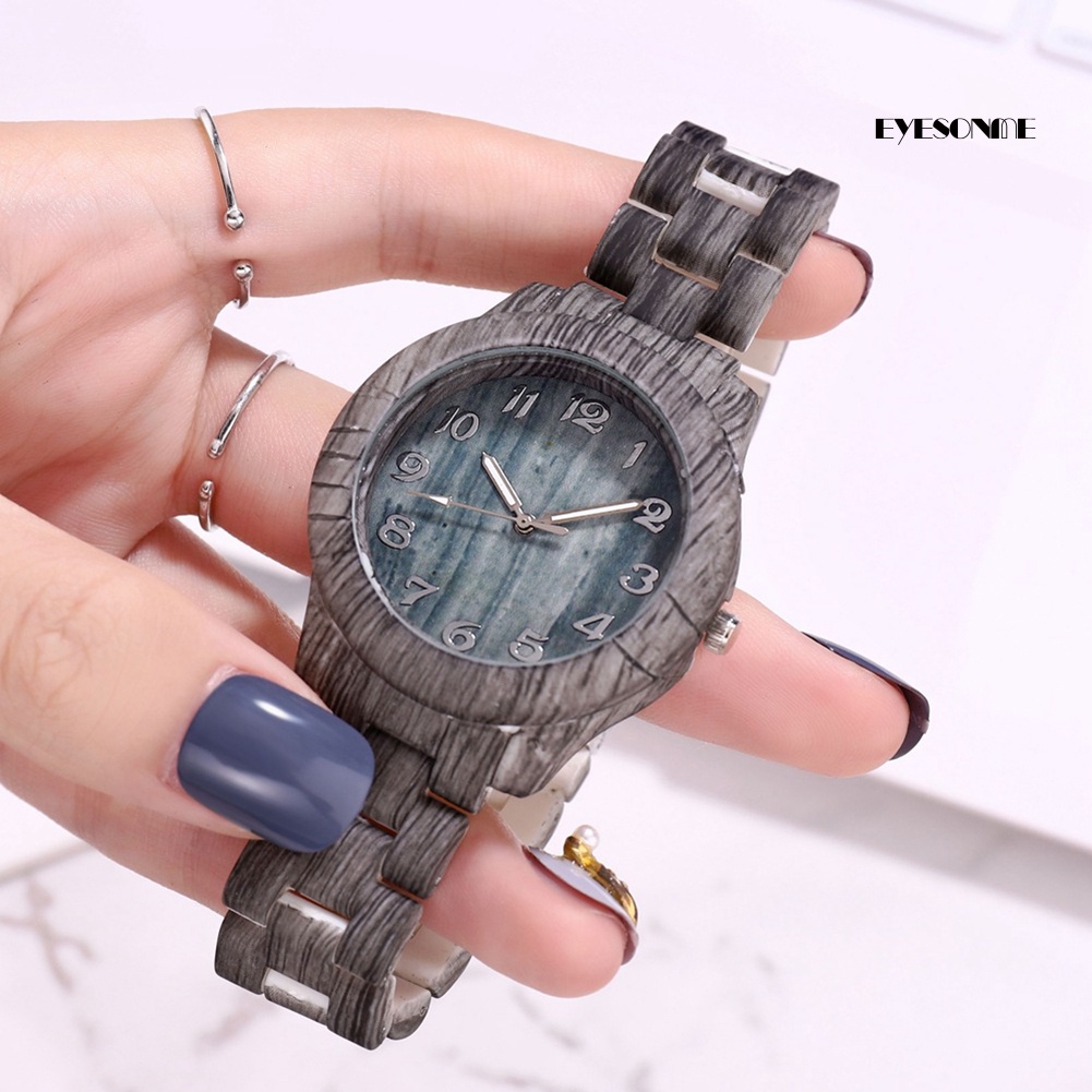 Đồng Hồ Nữ Mặt Tròn In Số Ả Rập, Dây Nhựa Resin