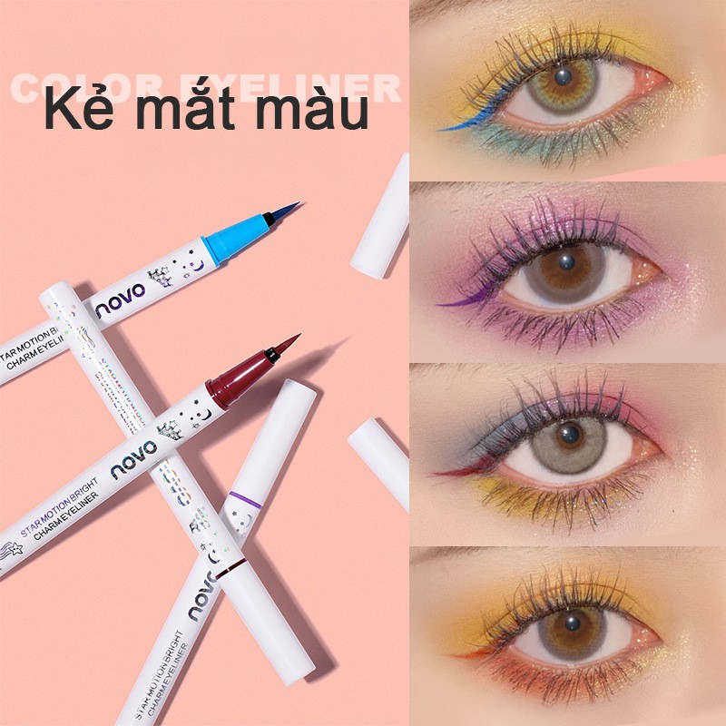 Bút kẻ mắt nhiều màu sắc không trôi thú vị