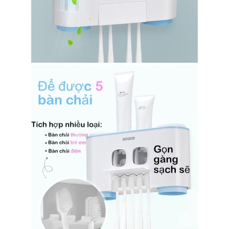 Bộ Nhả Kem Đánh Răng Tự Động ECOCO Cao Cấp
