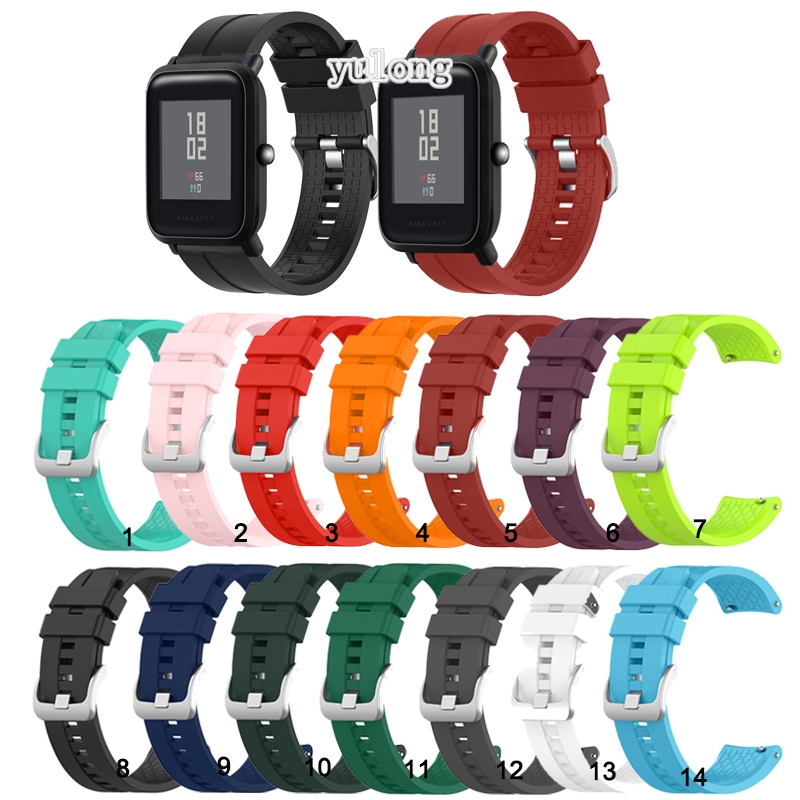 20mm Dây Đeo Silicon Cho Đồng Hồ Thông Minh Huami Amazfit Bip Lite 1s