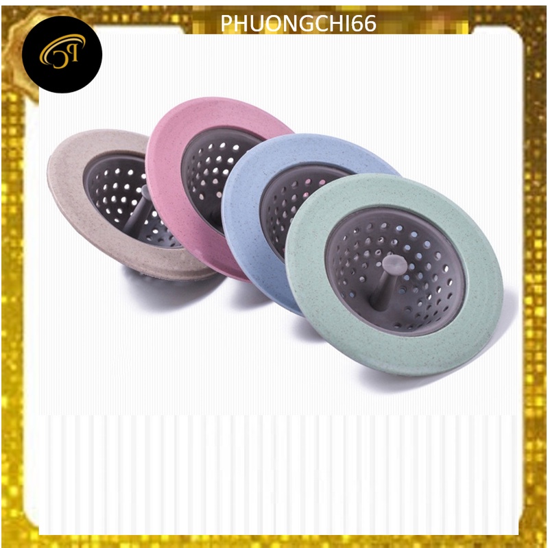 Phễu lọc rác silicone dùng chặn rác, vụn thực phẩm ở bồn rửa chén và chặn tóc ở miệng cống thoát nước nhà tắm-PK51