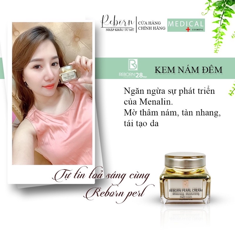 Kem Nám Đêm Reborn Dưỡng Trắng Dành Cho Da Nám