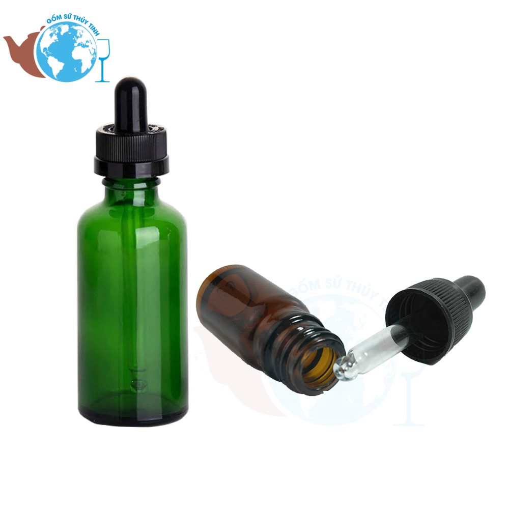 Bộ 10 chai thuỷ tinh 30ml đựng tinh dầu bóp giọt