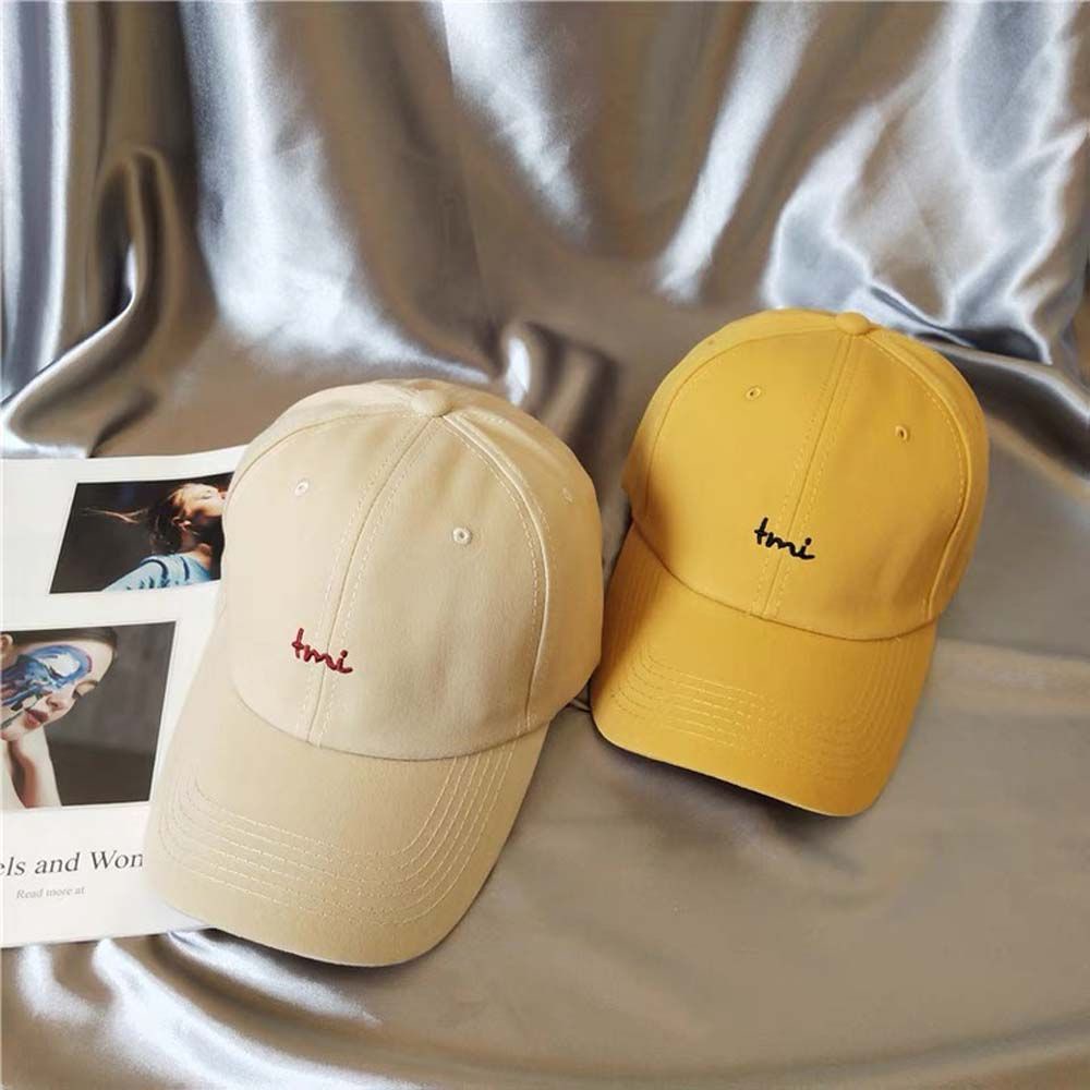 Mũ lưỡi trai thể thao thêu chữ nhiều màu sắc phong cách Hàn Quốc cho nam và nữ
