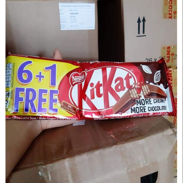 Date 25/11/2019 Kitkat Malaysia socola gói 7 thanh 119g