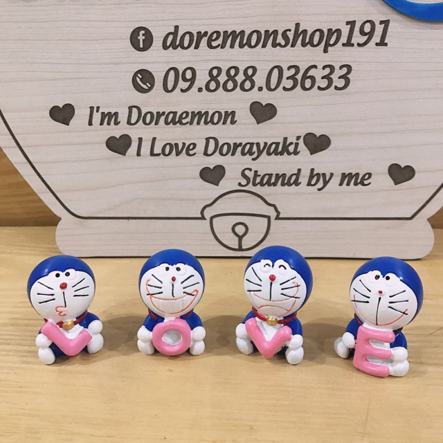 Bộ Mô Hình Chữ LOVE Nhỏ Doremon Doraemon